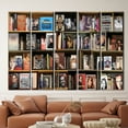 thumbnail image 5 of Book Canvas Art, Photo Books Art, Reading Room Poster, Library Photo Print, Abstract Wall Decor, Library Printed, Bookshelf Photo Canvas Art, Canvas Wall Decor - 3P-Gold Framed, 5 of 9