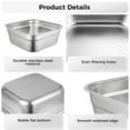 thumbnail image 4 of Stainless Steel Square Colander and Basin Set – Multi-Functional Kitchen Dish Tub for Sink, Kitchen Basket with Uniform Drainage Holes for Efficient Rinsing, Ideal for Food Prep and Storage, 4 of 6