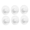 thumbnail image 2 of DOLITY 6 Pcs Boutons de Cabinet Auto-Adhésifs Ronds pour Tiroirs de Salle de Bain Commode Blanc, 2 of 9