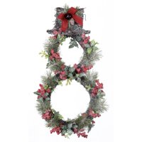 Holiday Time Snowman Wreath