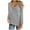 Gray, variant on Timegard Womens Tops Round Neck Button Long Sleeve Blouse Fall Solid Color Tunic Tops for Leggings