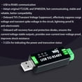 thumbnail image 2 of Adaptador industrial convertidor USB a RS485 FT232RL SP485EEN, 2 of 7