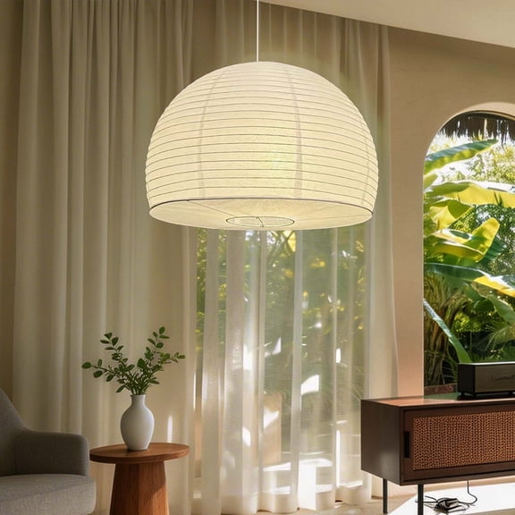 Nordic 18inch Hemisphercial Paper Lanterns Lampshades,Replacement Lamp Cover for Pendant Lamp
