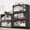 Black, variant on Broview 480Qt Large Stackable Storage Bins with Lids, Plastic Closet Organizers Storage Drawer with Wheels Doors, Toy Clothes Storage Box, Black V70