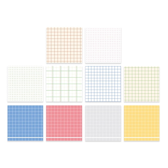 Notas no adhesivas, cubo de notas de colores brillantes, papel de origami no pegajoso, 400 hojas, uso en casa y oficina 2457