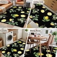 thumbnail image 5 of Yellow Lemon Summer Area Rugs 2.7'x5', Washable Small Throw Rugs for Kitchen Bedroom, Farmhouse Tropical Fruit Black Indoor Outdoor Rug Non-Slip Low Pile Carpet Runner Reversible Floor Mats, 5 of 8