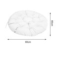 thumbnail image 4 of Cojín para Silla de Huevo Perfecl Columpio Patio Extraíble 60 cm x 60 cm, 4 of 7