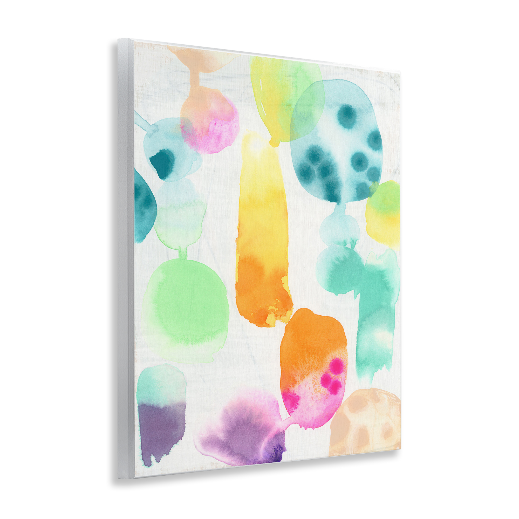 Stupell Industries Pastel Watercolor Pattern Abstract Painting Unframed Art Print Wall Art, 11 x 14