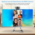 thumbnail image 4 of CNKOO 1080P Webcam Full HD  Camera Built in Adjustable Ring Light Fixed Focus Optical Lens Microphone USB Computer Camera Plug and Play for PC Desktop Laptop Video Calling Conferencing Li, 4 of 7