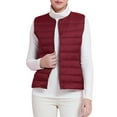 thumbnail image 2 of Baberdicy Lady Cotton Women's Collarless Down Wear Vest V Neck Light Light Down Jacket Warm Coat Plus Size Vest Puffer Vest Red 2, 2 of 4