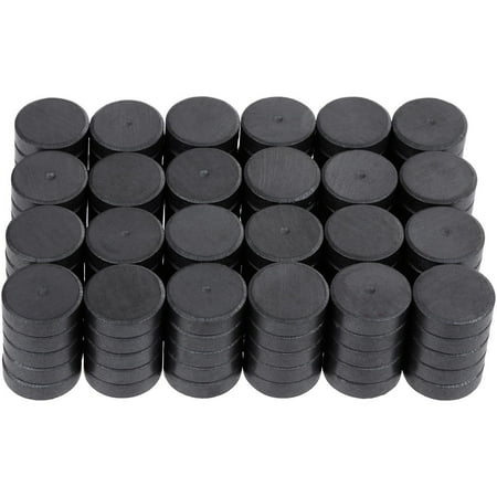 

100 Pcs Strong Ceramic Industrial Magnets Hobby Craft Magnets-11/16 Inch (18mm) Round Magnet Disc for Refrigerator Button DIY Cup Tiny Magnet Craft Hobbies Science Projects & School Crafts