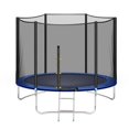thumbnail image 2 of 10FT Trampoline for Kids Teens Adults with L-zipper-TX and Safety Enclosure Net, Outdoor Trampoline with Ladder, Heavy-Duty Round Trampoline, 2 of 8