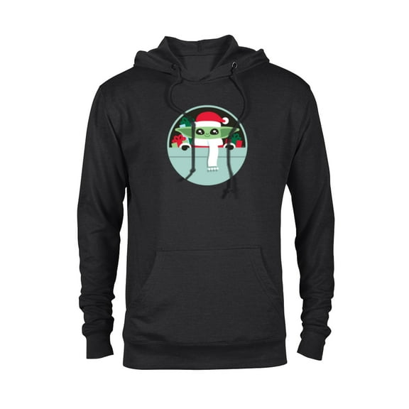 Star Wars The Mandalorian Grogu Loaded with Presents Holiday - Pullover Hoodie for Adults - Customized-Black