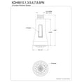 thumbnail image 2 of Kingston Brass KDH8810 Gourmet Scape 2-Function Pull-Down Kitchen Faucet Sprayer Head, Matte Black, 2 of 4