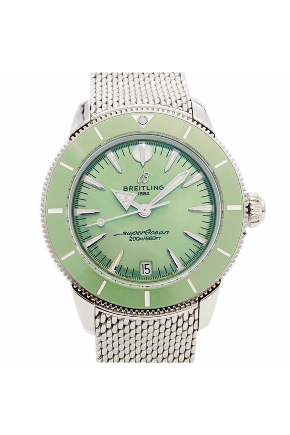 Pre-Owned Breitling Superocean A10390 Green Dial Watch (Men's & Women's)