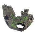 thumbnail image 2 of Aquarium Decorations, Simulation Resin Crafts Easy To Clean Exquisite Aquarium Tree Stump Hole Safe  For Garden Decoration, 2 of 8
