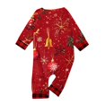 thumbnail image 5 of Onlypjs Matching Family Christmas Pajamas Set for Men, Women and Couples – Red & Gold Bell Holiday Sleepwear, 5 of 5