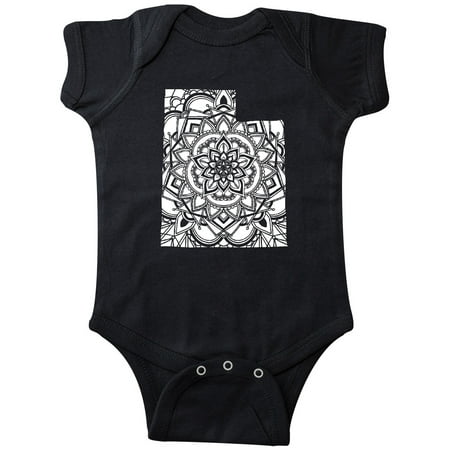 

Inktastic Utah Silhouette Mandala Gift Baby Boy or Baby Girl Bodysuit