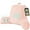 Pink, variant on 21" Higher Large Reading Pillow for Bed Adult, Back Pillow for Bed Sitting Up with Memory Foam Back Support with Arms Rest for Couch Chair Beige