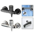 Bathroom bathtub waterfall faucet hot and cold water mixing valve wall