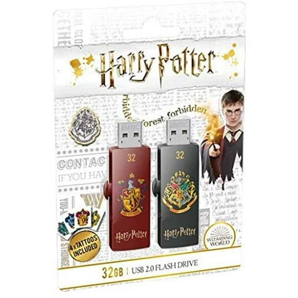 Emtec USB 2.0 32 GB M730 Gryffindor & Hogwarts - Pack of 2