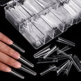 thumbnail image 3 of Labymos 480Pcs/Box Lengthen Nail Tips With Scale Cowboy Style Flat Manicure Nail Extension DIY Nail Molds, 3 of 7