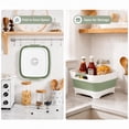 thumbnail image 5 of Collapsible Dish Basin with Drain Plug, 2.4 Gal 9L Foldable Wash Basin, Portable Sink Tub for Kitchen, Camping, RV, Vegetable Washing and Beverage Tub, Gray, 5 of 6