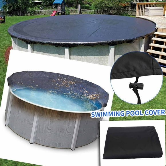 360x360x20cm Large Outdoor Round 210D Cloth Swimming Pool Cover