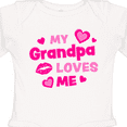 thumbnail image 4 of Inktastic My Grandpa Loves Me with Hearts and Kiss Boys or Girls Long Sleeve Baby Bodysuit, 4 of 5