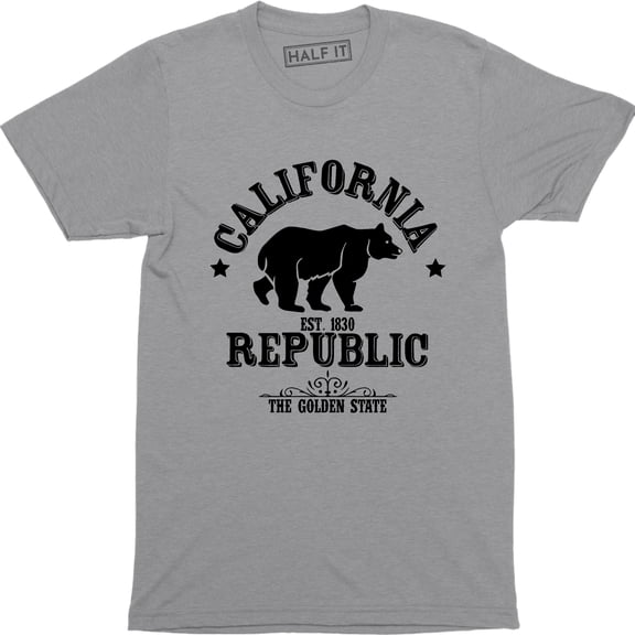 California Bear The Golden State Cali Beach Palm Trees Mens T-Shirt