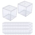 thumbnail image 2 of 50 Uds. Soporte de exhibición acrílico a prueba de polvo Mini caja de dulces 3,3x3,3x3,3 cm escaparate al por menor organizador a prueba de polvo para, 2 of 8