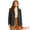 Black, variant on DARING DIVA Women's Faux Leather Jacket Lapel Collar PU Biker Moto Casual Oversized Blazer XS Black