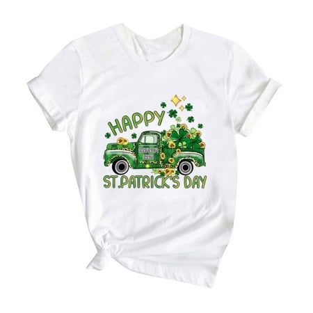 

Bjutir Toddler Kids Soft Tops Boys Girls Short Sleeve Crew Neck T Shirts Printed Childrens Tops 10-11 Years