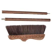Beaupretty Wooden Decking Broom with Hard Bristles for Patio Cleaning Home Use Light Brown