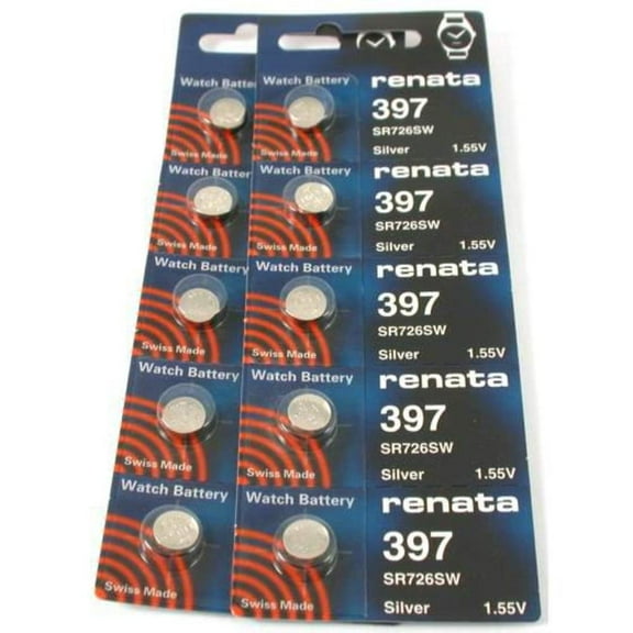 #397 Renata Watch Batteries 10Pcs