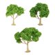 thumbnail image 4 of 3 piezas de paisaje de árbol en miniatura para paisaje de ferrocarril en miniatura árboles de flores blancas, 4 of 9