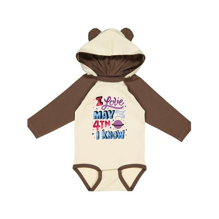 

Inktastic I Love May The 4th I know Gift Baby Boy or Baby Girl Long Sleeve Bodysuit