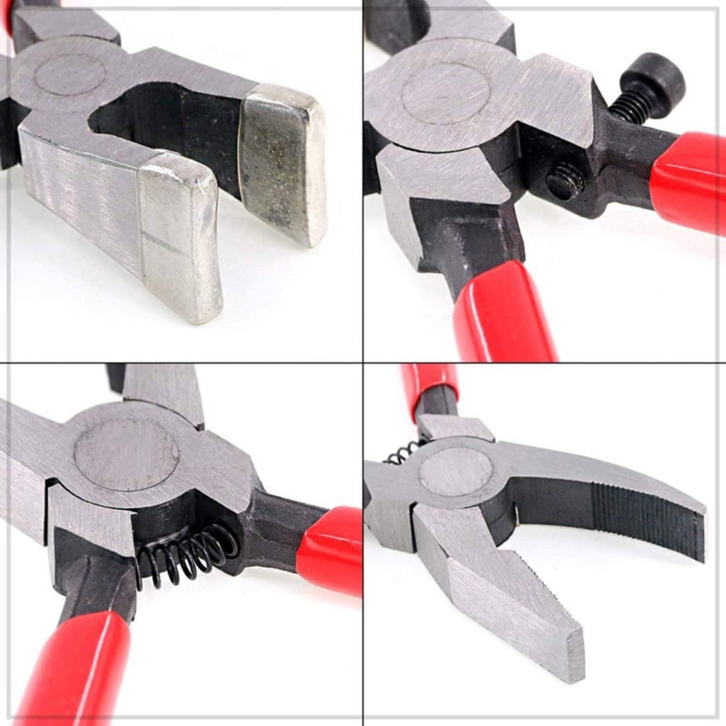 MOMOJIA Glass Breaking Pliers Glass Running Pliers Glass Cutting Tool for Stained Glass