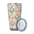 thumbnail image 2 of Susaid flowers and white geese Print 20oz Car Cup,Insulated Coffee Cup Fully Spill Proof Travel Coffee Mug, Stainless Steel Tumbler for Work Home Outdoor Car-Without Straw, 2 of 8