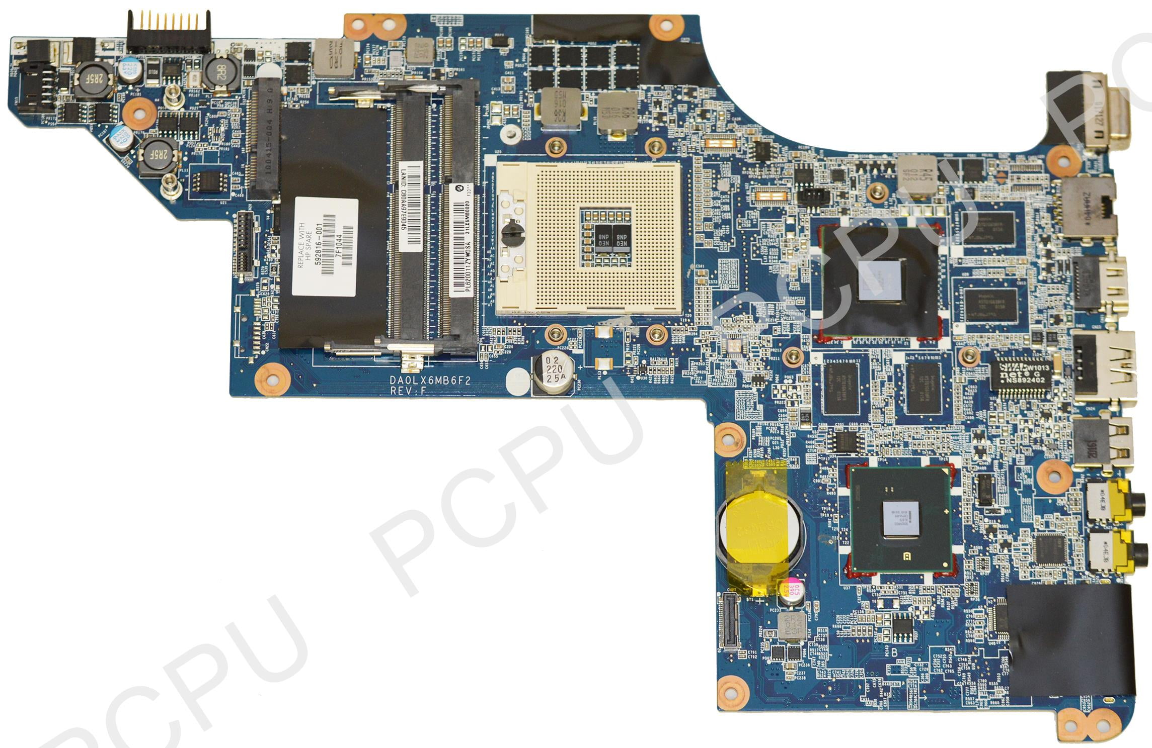 592816001 HP DV63000 Intel Laptop Motherboard s989