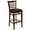 Black Vinyl Seat/Mahogany Wood Frame, variant on Flash Furniture HERCULES Series Ladder Back Cherry Wood Restaurant Barstool