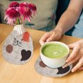 thumbnail image 3 of Up to 65% off Kitchen Gadgets Absorbent Handmade Cat Mat Gifts For Cat Lovers Funny Drink Mat Protects Furniture Cat Mat Absorbent Heat Insulation Table Mat Water Mat Personality Gift, 3 of 3