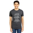 thumbnail image 2 of We Close The Divide Because We Know To Put Our Future First We Must First Put Our Differences Aside Men's Modern Fit Fun Casual T-Shirt Printed Graphic Tee Charcoal Gray 3X-Large, 2 of 3