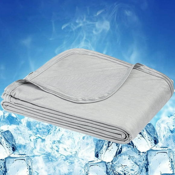 Cooling Blankets for Hot Sleepers,Queen Size Cooling Throw Blanket,Summer Cool Blanket for Travel/Outdoor Ultra Cold Breathable,Gray