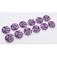 thumbnail image 7 of IBA Indianbeautifulart Purple Decorative Buttons For Sewing Crafting Leaves & Floral Artistic Printed Canvas Fabric&nbsp;1 Inch Buttons For Sewing Pack Of 50, 7 of 7