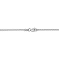 thumbnail image 3 of Real 14kt White Gold 1.45mm Solid Diamond-cut Cable Chain Anklet; 10 inch; Lobster Clasp; for Adults and Teens; for Women and Men, 3 of 4