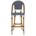 thumbnail image 2 of SAFAVIEH California Outdoor Patio Bar Stool, Navy, 2 of 12
