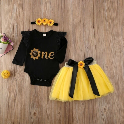 infant sunflower dress