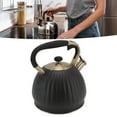 thumbnail image 5 of 3.5L Stainless Steel Whistling Kettle, Black Pumpkin Design, Stovetop Teapot With Loud Whistle Alert, 5 of 6