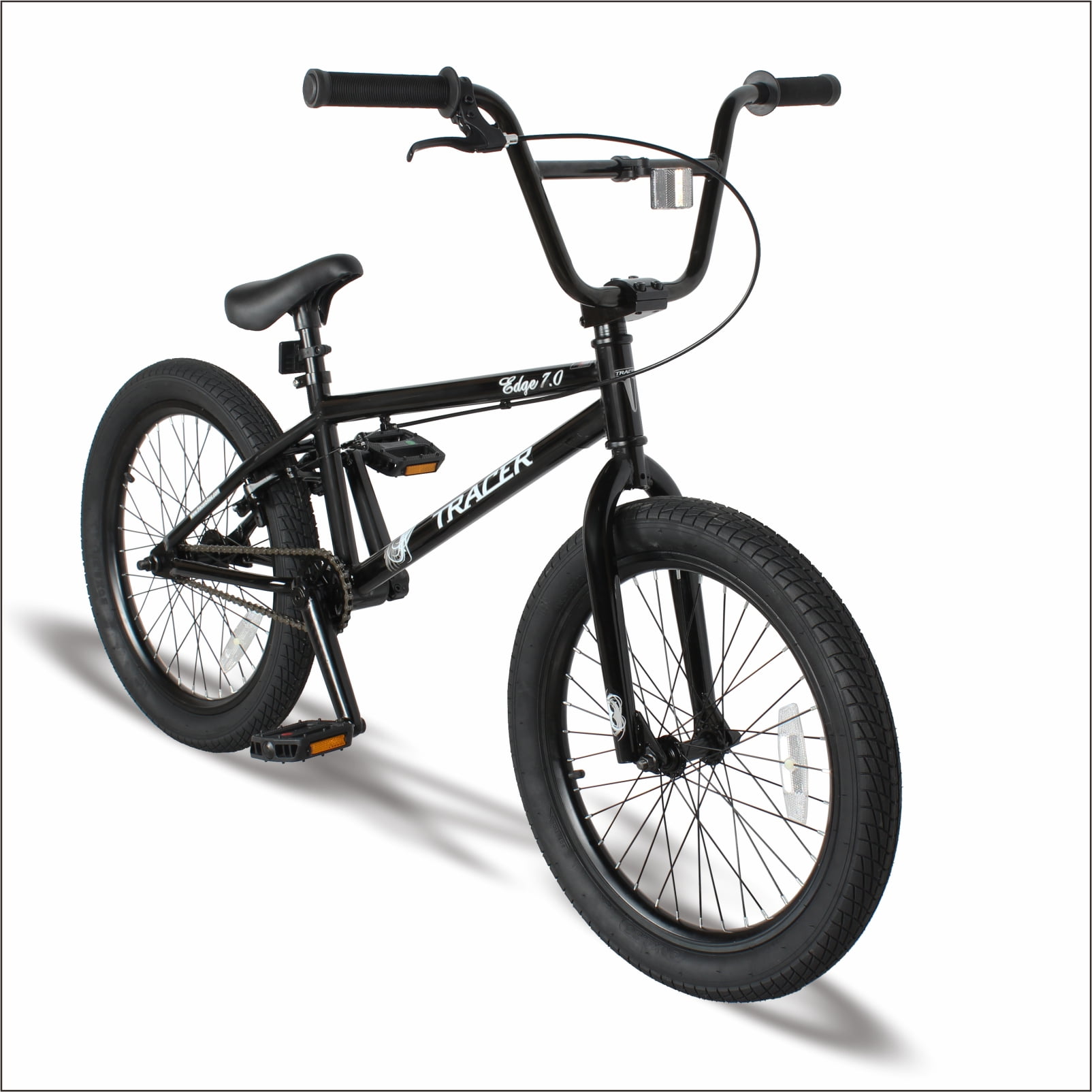 Hi-Ten Steel Frame TRACER Edge Freestyle BMX Bike for Adult and Beginner-Level to Advanced Riders,20 Inch Wheels 